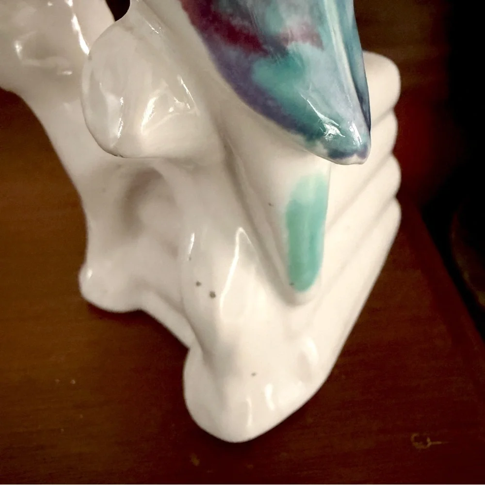 Vintage Parakeet Planter Palm Beach Regency Bird Parrot Planter Mini Succulent